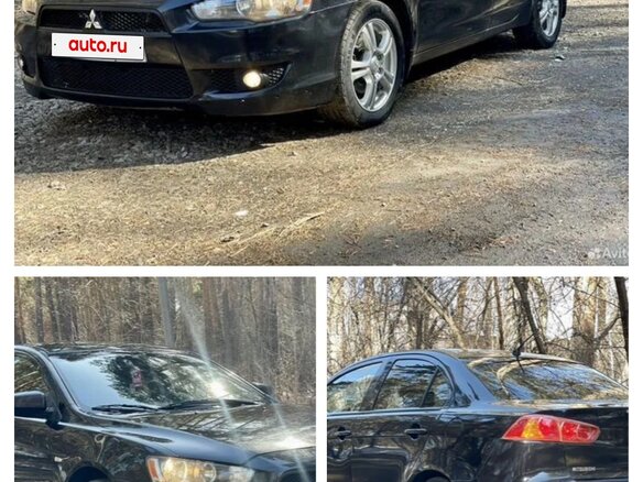 2007 Mitsubishi Lancer X, чёрный, 620000 рублей - вид 3