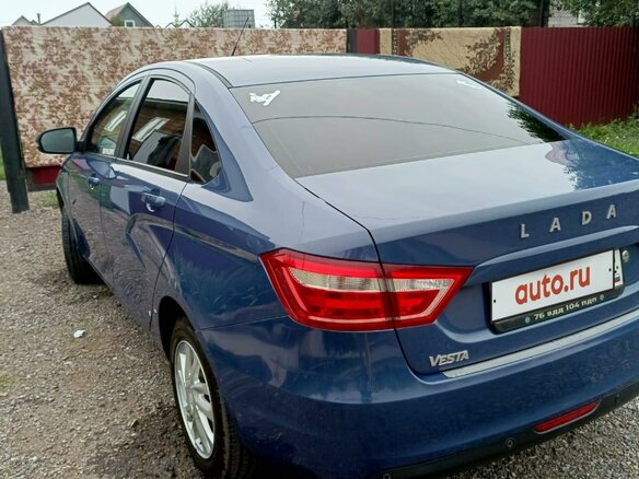 2016 Lada (ВАЗ) Vesta I, синий - вид 3