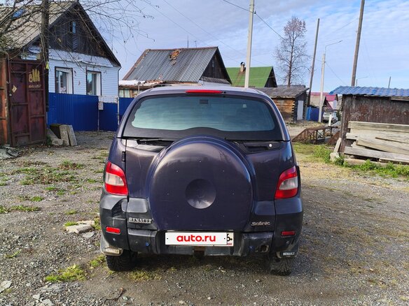 2001 Renault Scenic RX4 I Рестайлинг, синий, 400000 рублей - вид 6
