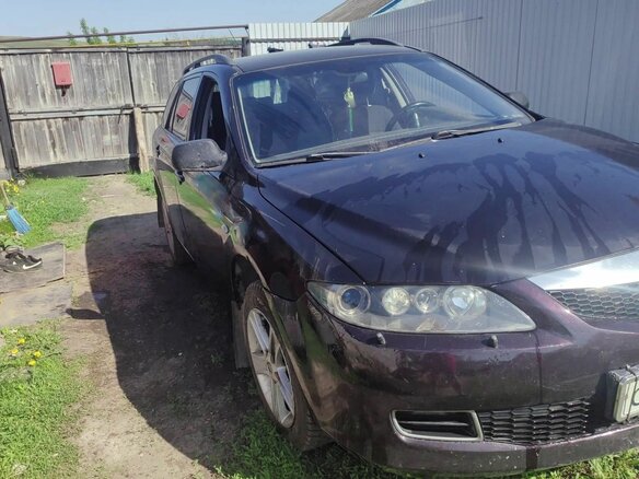 2005 Mazda 6 I (GG) Рестайлинг, красный, 420000 рублей - вид 3