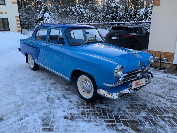 1958 ГАЗ 21 «Волга» 21В, голубой - вид 1
