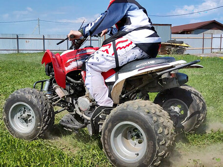 2022 Motoland ATV 250S, красный, 170000 рублей, вид 1