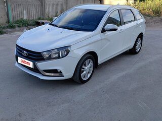 2018 Lada (ВАЗ) Vesta SW I, белый, 860000 рублей, вид 1