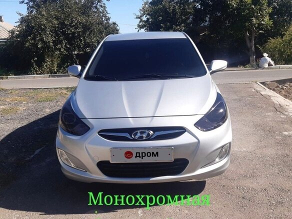 2012 Hyundai Solaris I, серебристый, 1100000 рублей