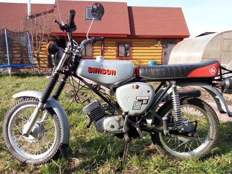 1982 Simson Spatz, серебристый, 80000 рублей, вид 2