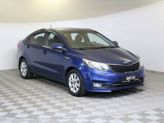 2015 Kia Rio III Рестайлинг, синий, 970000 рублей, вид 3