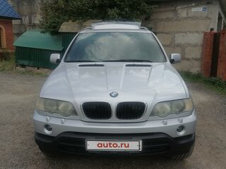 2001 BMW X5 3.0i I (E53), серебристый, 860000 рублей, вид 1
