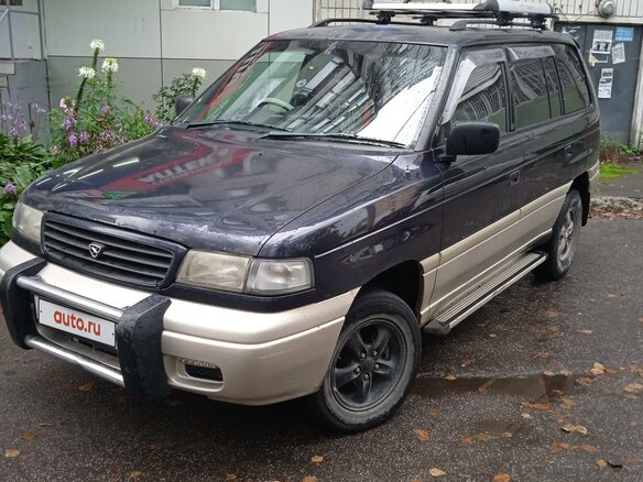 1998 Mazda MPV I (LV), синий, 490000 рублей