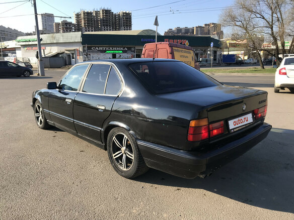 1992 BMW 5 серии 525i III (E34), чёрный - вид 2