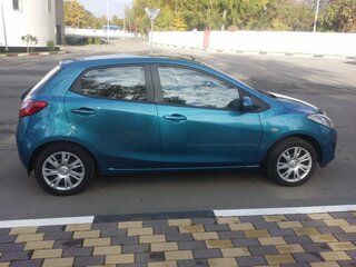 2012 Mazda 2 II Рестайлинг (DE2), голубой, 1500000 рублей, вид 4