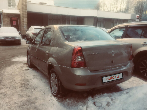 2013 Renault Logan I Рестайлинг, бежевый - вид 2