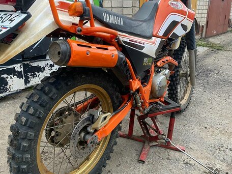 2000 Yamaha XT225 Serow, оранжевый, 170000 рублей, вид 4