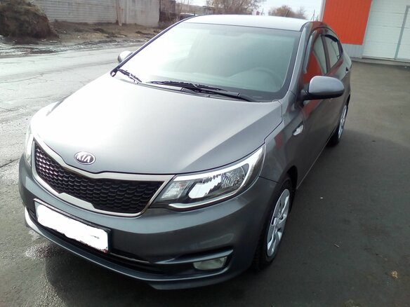 2016 Kia Rio III Рестайлинг, серый, 1100000 рублей - вид 1
