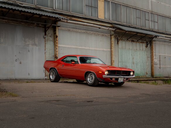 1972 Plymouth Barracuda, оранжевый