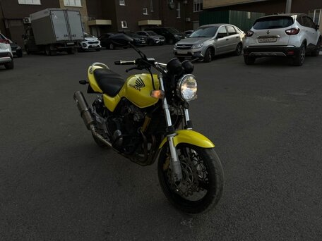 2002 Honda CB 400 Super Four, жёлтый, 340000 рублей, вид 1