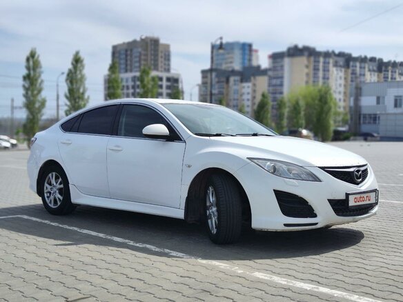 2012 Mazda 6 II (GH) Рестайлинг, белый, 829000 рублей - вид 1