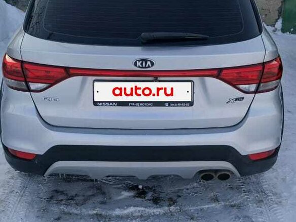 2017 Kia Rio X-Line IV, серебристый, 1250000 рублей - вид 2