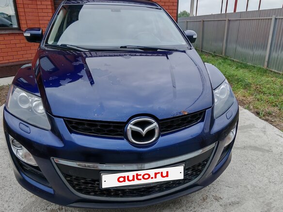 2011 Mazda CX-7 I Рестайлинг, синий, 1050000 рублей - вид 8