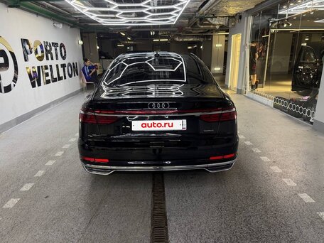 2021 Audi A8 Long 55 TFSI IV (D5), чёрный, 7500000 рублей, вид 5
