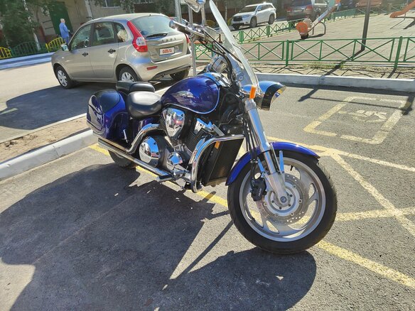 2002 Honda VTX 1800, синий, 680000 рублей
