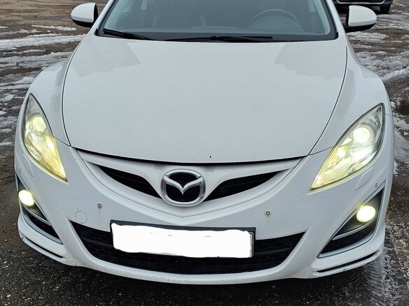 2011 Mazda 6 II (GH) Рестайлинг, белый, 990000 рублей - вид 3