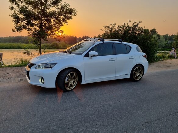 2011 Lexus CT 200h I, белый - вид 5