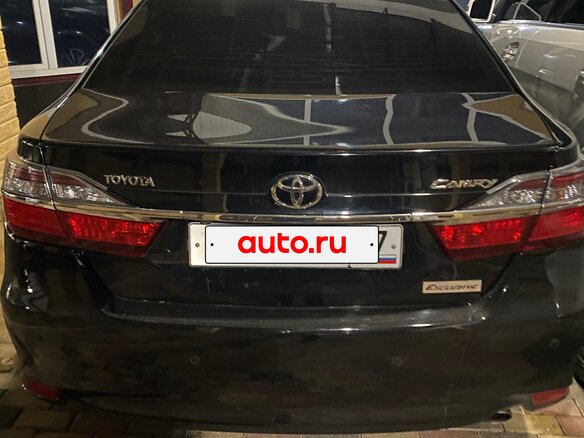 2015 Toyota Camry VII (XV50) Рестайлинг, чёрный, 2130000 рублей - вид 5