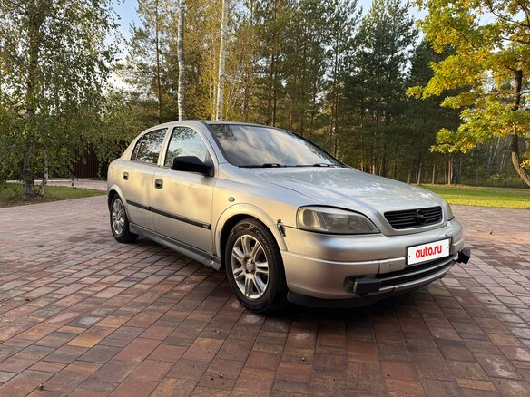 2000 Opel Astra G, серебристый, 300000 рублей