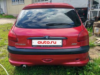 2002 Peugeot 206, красный, 150000 рублей, вид 5