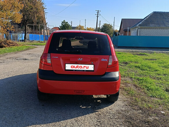 2008 Hyundai Getz I Рестайлинг, красный, 550000 рублей - вид 2