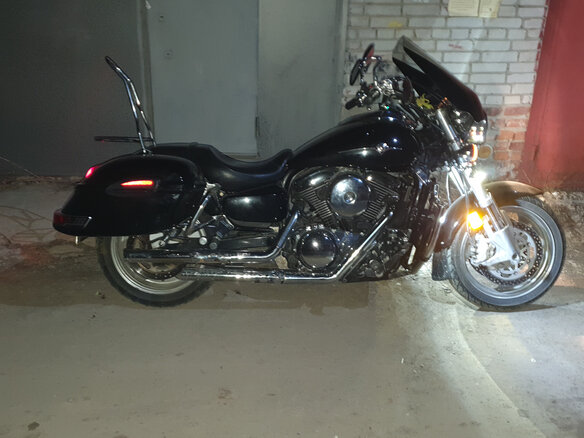 2006 Kawasaki VN1600 Vulcan, чёрный, 580000 рублей - вид 13