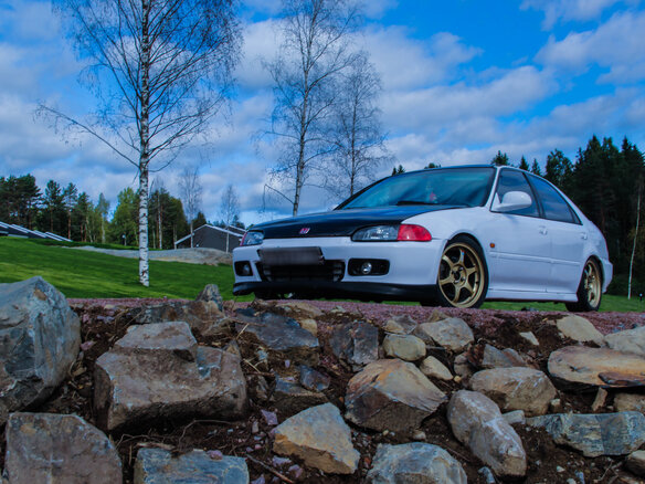 1993 Honda Civic V, белый - вид 2