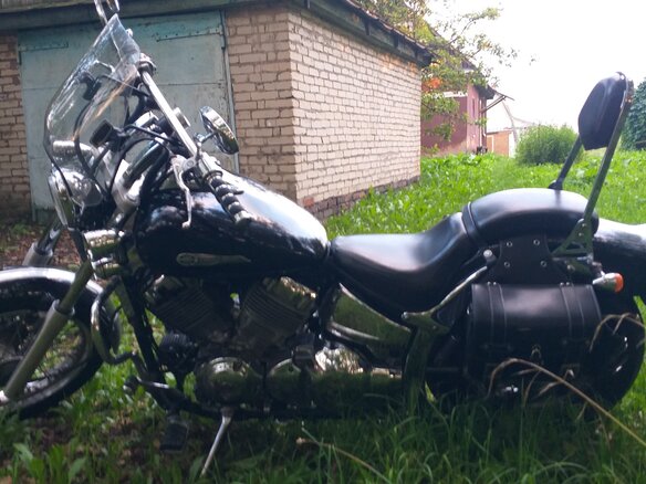 2003 Yamaha XVS400 Drag Star, чёрный, 310000 рублей