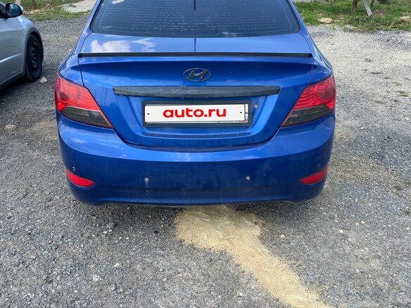 2011 Hyundai Solaris I, синий, 380000 рублей - вид 3