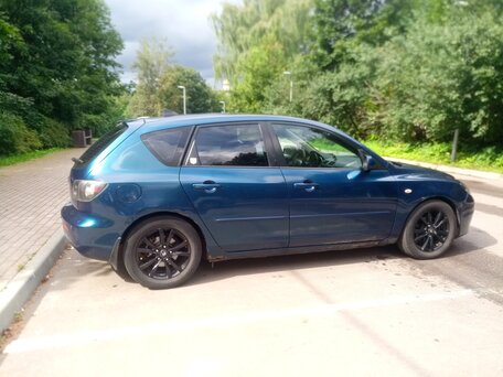 2007 Mazda 3 I (BK) Рестайлинг, синий, 400000 рублей, вид 3