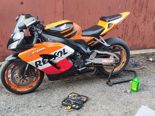 2004 Honda CBR 1000 RR/RA Fireblade, оранжевый, 400000 рублей, вид 1