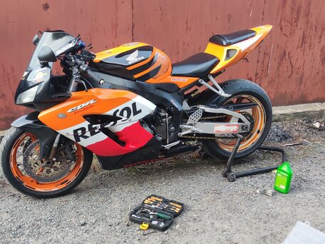 2004 Honda CBR 1000 RR/RA Fireblade, оранжевый, 400000 рублей, вид 1