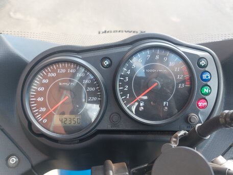 2007 Kawasaki ER-6F (Ninja 650R), синий, 350000 рублей, вид 5