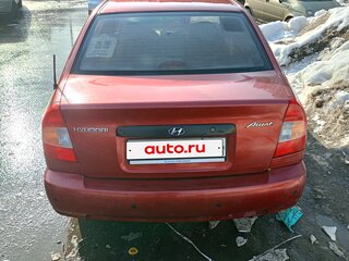 2005 Hyundai Accent ТагАЗ II, красный, 300000 рублей, вид 4