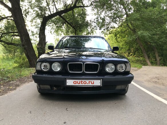 1994 BMW 5 серии 525i III (E34), синий - вид 1