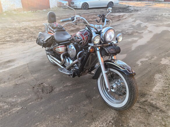 2001 Kawasaki VN800 Vulcan, чёрный, 500000 рублей - вид 5