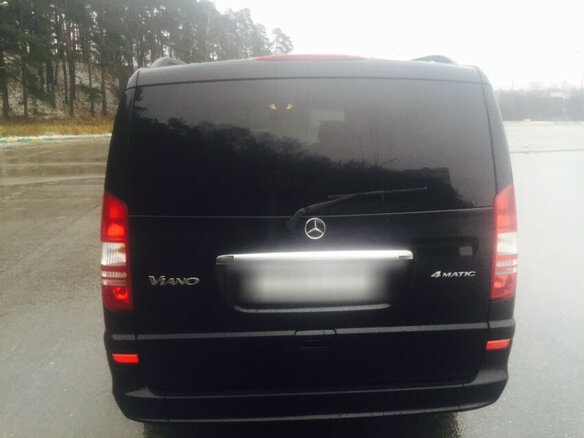 2012 Mercedes-Benz Viano L3 I (W639) Рестайлинг, чёрный - вид 7