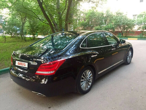 2013 Hyundai Equus II Рестайлинг, чёрный - вид 1