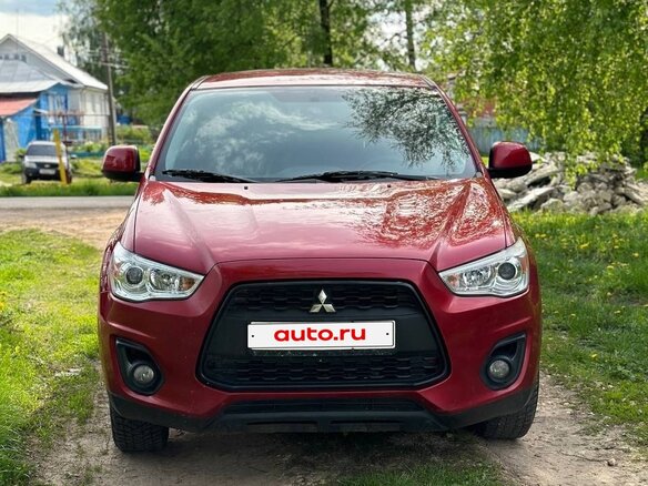 2014 Mitsubishi ASX I Рестайлинг, красный, 760000 рублей