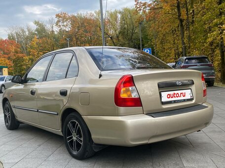 2006 Hyundai Accent ТагАЗ II, жёлтый, 345000 рублей, вид 5