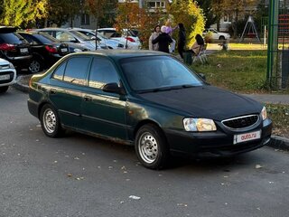 2002 Hyundai Accent II, зелёный, 160000 рублей, вид 3