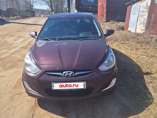 2011 Hyundai Solaris I, фиолетовый, 695000 рублей, вид 2