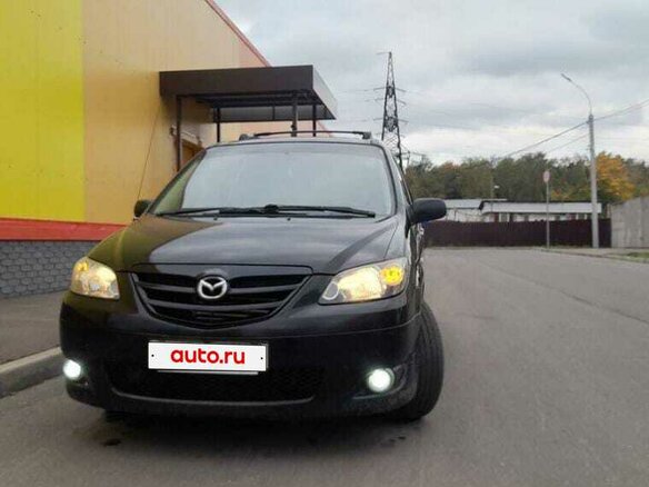 2004 Mazda MPV II (LW) Рестайлинг, чёрный, 505000 рублей - вид 1