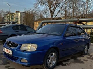 2002 Hyundai Accent ТагАЗ II, синий, 350000 рублей, вид 2