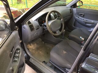 2006 Hyundai Accent ТагАЗ II, чёрный, 280000 рублей, вид 4